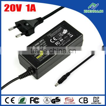 kema keur ac adapter 20v 1.0a power adapter for router