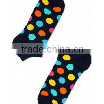 Elite Wholesale Colorful Polka Dots Cute Girls Cotton Ankle Sock