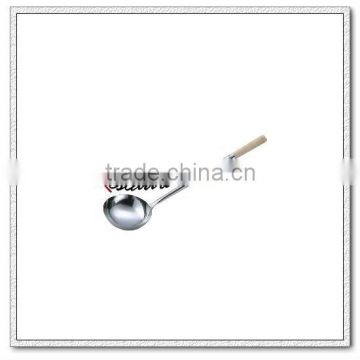 U122 Stainless Steel Fried Ladle With Round Handle