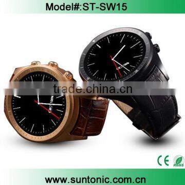 Round Display Android 4.4 smart watch with sim card slot support WIFI GPS Bluetooth                        
                                                Quality Choice