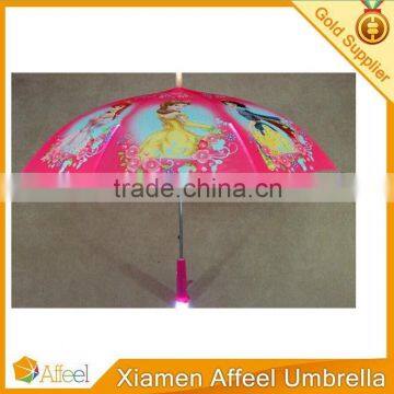 19"*8 Barbie Princess Children Handle LED Light Umbrella