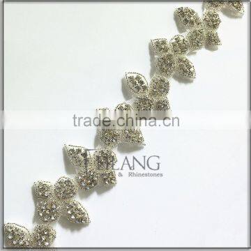 wholesale wedding accessories lace front hair band rhinestone applique