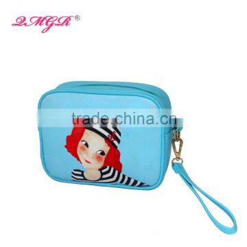 Fashion Cute Cartoon Girls PU Cosmetic Bags With Zipper photo-2