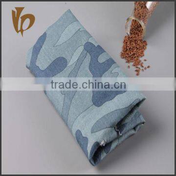 japanese printed raw organic linen fabric for garment wholesale