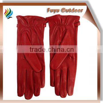 RED Leather Gloves, Any Colors &sizes Can be Customized, Logo is Permitted