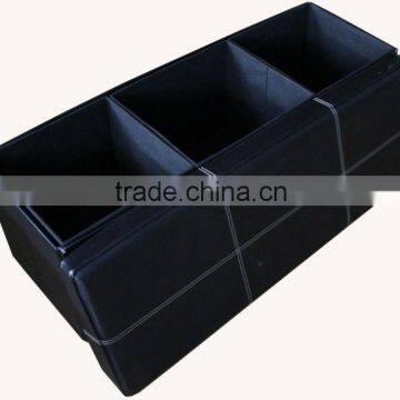 Black PVC Leather foot stool