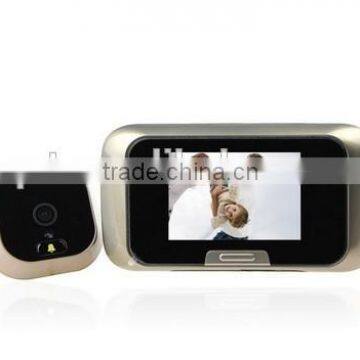 High Definition Night Vision video photo door viewer with doorbell