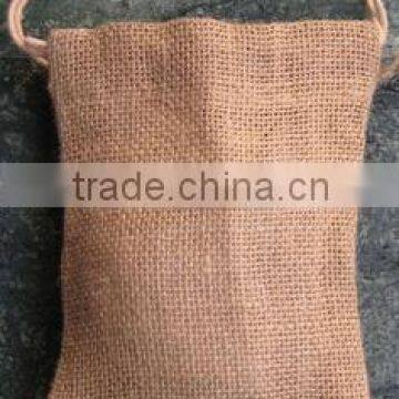 selling Natural Jute Draw String Bead Bag