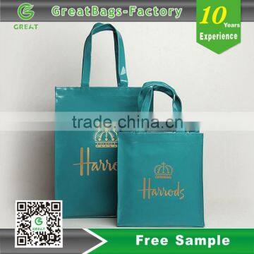 Durable shiny PVC shopping bag