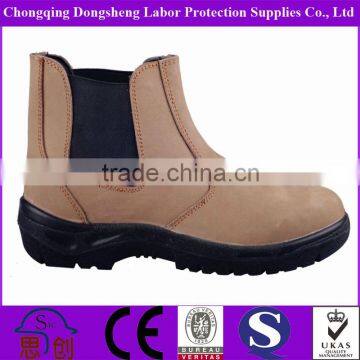 Anti Slip Antistatic no lace leather engineering working safety shoes