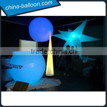 2016 factory direct sale color changing inflatable adevrtising hanging star, inflatable led stars for sale