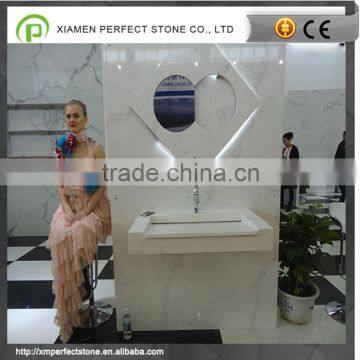 Popular white quartz countertop and slab