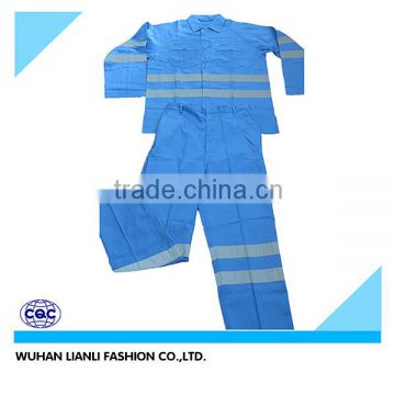 100 cotton light blue work clothing