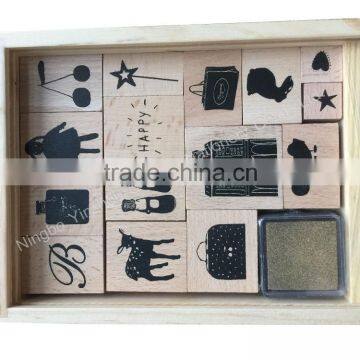 Minni Diy Toy Kids Wooden Stamp Set for Kids photo-3