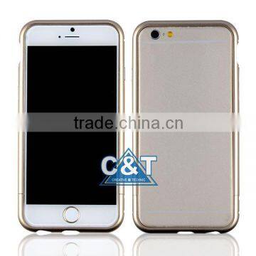 C&T Premium Silver Aluminum Metal Bumper Frame Case for Apple IPhone 6 (4.7-inch) , For IPhone 6 Iron Bumper photo-2
