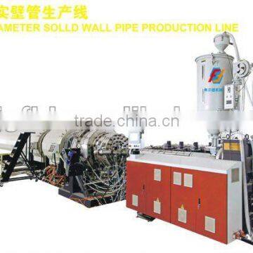 PE large diameter solid wall pipe extruding line