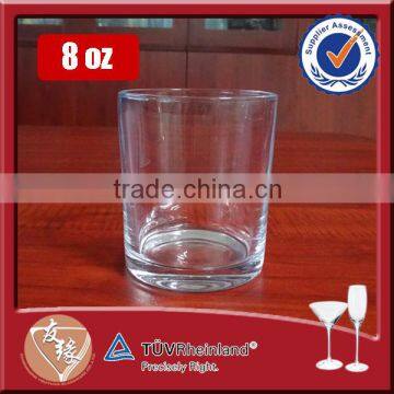 225ml small thick wall round candle glass jar cheap sale