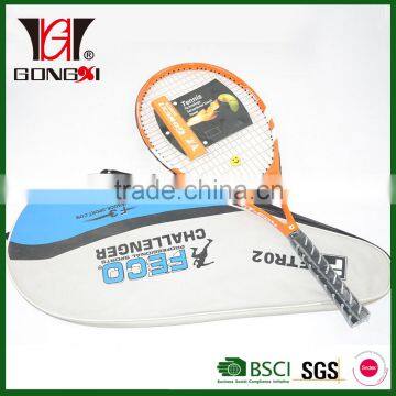 GT-624 ORANGE new design aluminium & graphite professional tennis racket manufacturers/fiber tenis racket