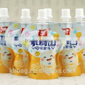BPA Free Printing Plastic Liquid Stand up Spout Pouches for Organic Food