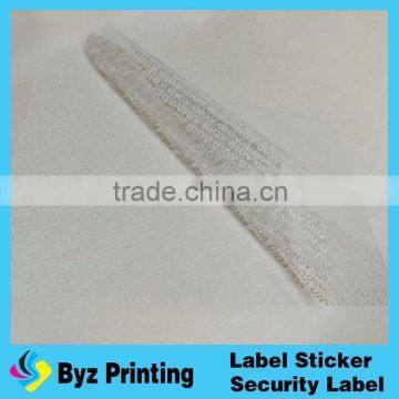 New Arrive High-quality Wholesale Security Label/PET Custom Logo Car Warning Stickers With VOID photo-2