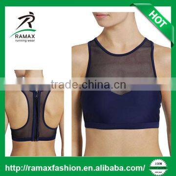 Ramax Custom Women Sports Back Zip Mesh Training Bra