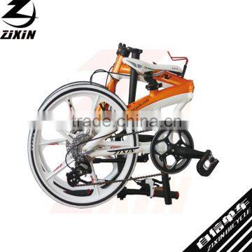 20" 451 aluminum alloy frame bike Disc brake magnesium integrated wheels bicycle