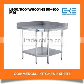 Commercial Kitchen Stainless Steel Corner Table