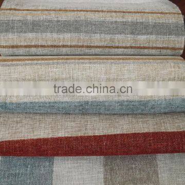 Wholesale Dubai stripe yarn dyed chenille curtain fabric for home curtain