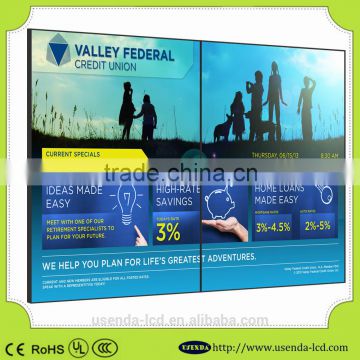 Full hd video 55 inch 3.5mm lcd removable wall display system with original Korea imported video wall screens