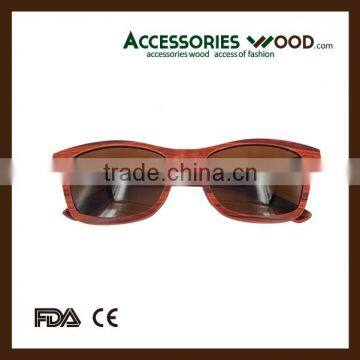 2016 Layered Wooden Sunglasses Polarized Lenses and Fashion Design for Man&Women