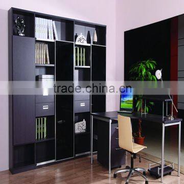 Latest Style Customizable Bookcases With Glass Door photo-3