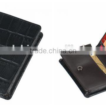 classic & elegant style premium quality PU leather card holder for perfect present