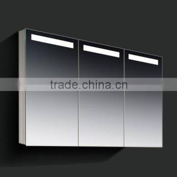 Thee Doors Cabinet With Vertical LED Illumination and Mirrored Sides. photo-2