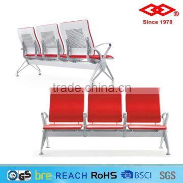 High strength steel 3 seater waiting chairs