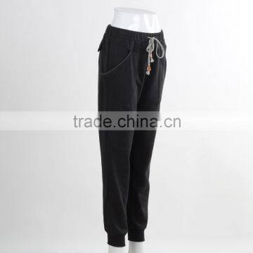 Wholesale Jogging Track Pants 2016 Latest Mens Plain Black Jogger Pants photo-2