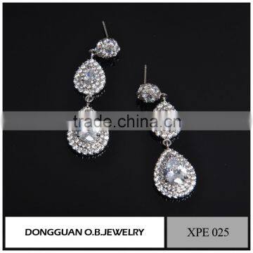 Square Diamond Earring /hot Selling Earring /925 Silver Earring photo-6