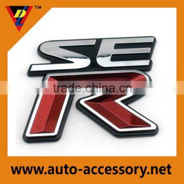 Wholesale chrome SER letters emblem,custom car logo blank badge