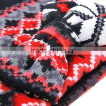 New Xmas Neonatal Baptism Cap Owl Stars Baby Hat Keep Warm Double Layer Beanie Hats Bow Knitted Cotton Caps photo-3