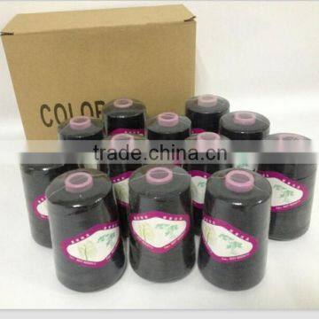 High tenacity 20S/3 dyed spun polyester Sewing Thread 3000Y