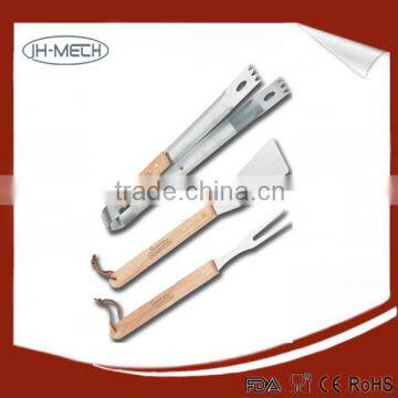 New folding wooden handle bbq tools