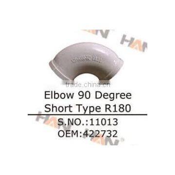 elbow 90 degree short type r180 Pipe Elbow OEM 422732 Concrete Pump spare parts for Putzmeister