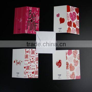 Trade assurance holiday colorful paper printing greeting card