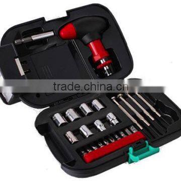 Household 25 Piece PORTABLE All in One TOOL SET Kit Gift With Flashlight and Screwdrivers photo-2