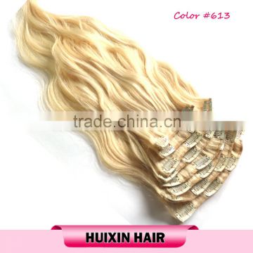 Remy Blonde Human Hair Extensions Bohemian Remy Clip In Hair Extensions