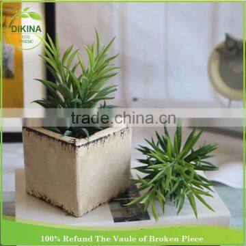 Wedding Garden Party Festival Floral Arrangements Pale Cactus mini fake succulents wall artificial snake plant