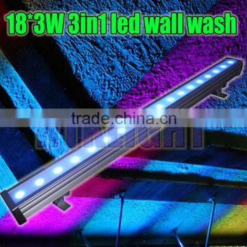 led wall wash 18*3W tricolor
