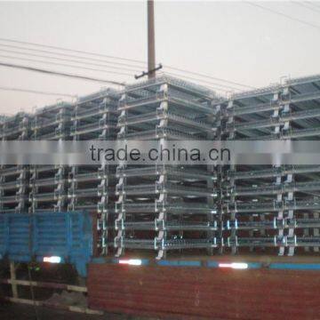 Collapsible Steel Wire Mesh Container for Industrial Warehouse Rack