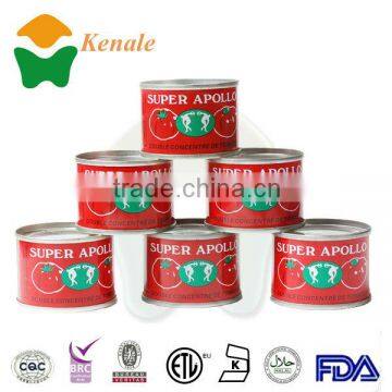 28-30 Tomato paste, raw material tomato sauce 70gX50tins