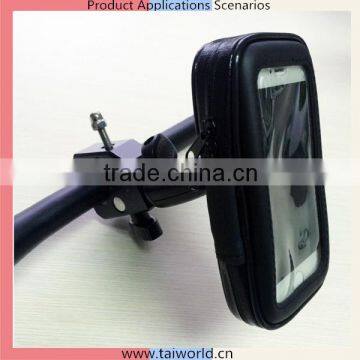Bicycle Mount Waterproof Case Compatible With Smartphones With 5.1 to 5.7 Inch Displays