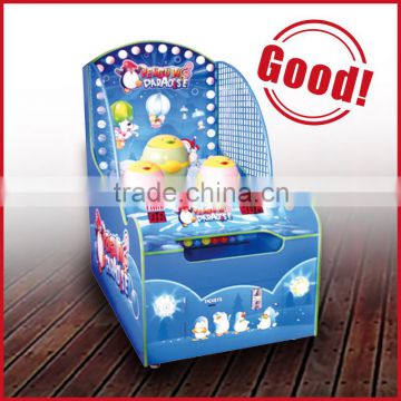 coin operated shooting ball game lottery machine Penguin Paradise ticket redemption arcade game machine